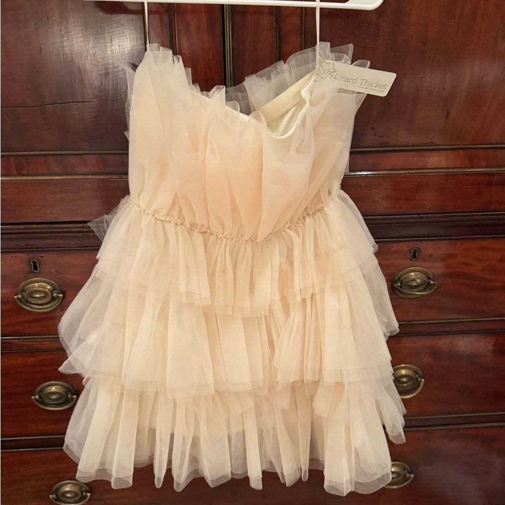 Strapless tulle dress from Lizard Thicket Small